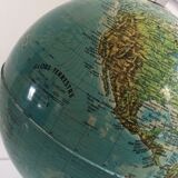 Globe earth bright black vintage
