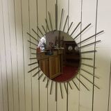 Golden metal sun mirror year 60