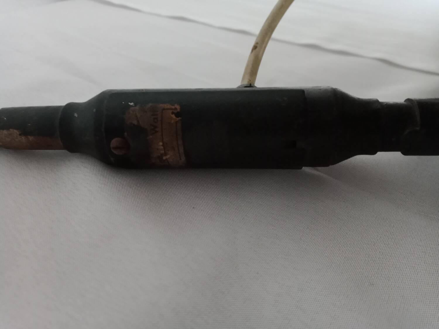 Industrial black metal lamp