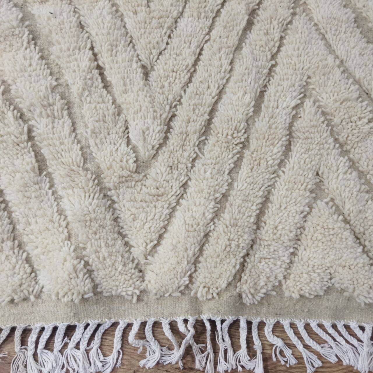 Handmade wool Berber rug 240x135 cm