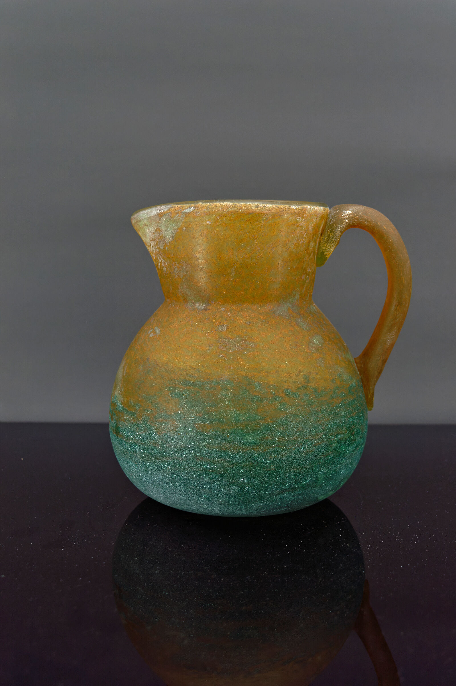 Art Nouveau pitcher by De Feure for Daum, France, circa 1900