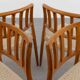 Ensemble de 4 chaises en teck danois modèle "83" par Niels O. Möller, Danemark années 70.