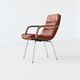 Geoffrey Harcourt pair of armchairs in leather Artifort The Netherlands 196