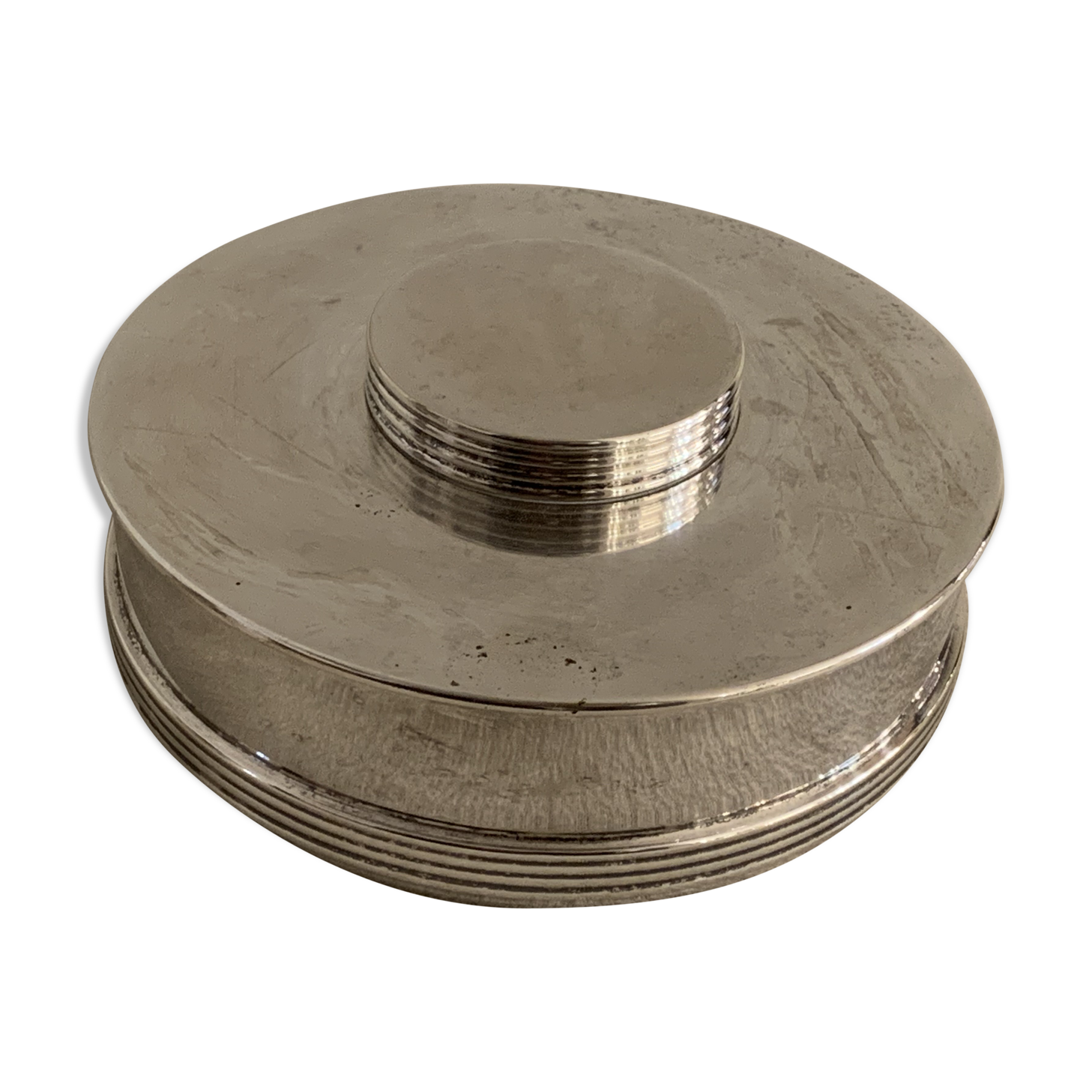 Christian Dior box with silver metal lid