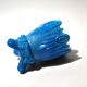Portieux photophore cigar holder antique opaline turquoise blue gothic