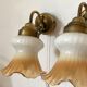 Pair of tulip sconces