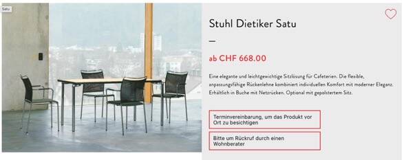 Vintage Dietiker Satu chair – Swiss design