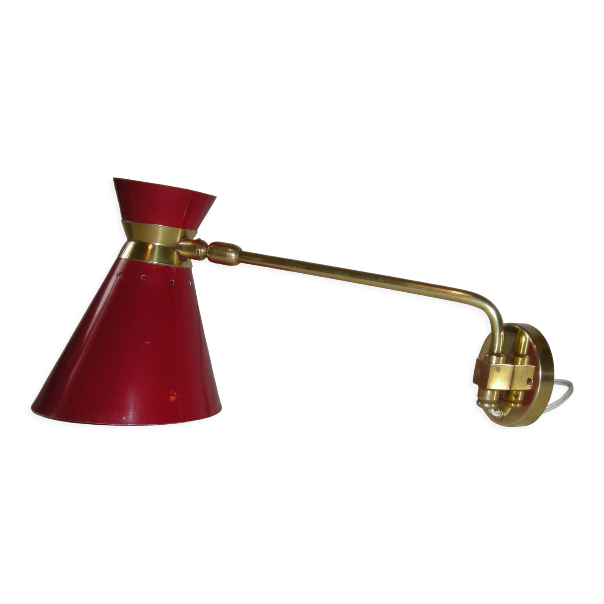 Diabolo arm wall lamp from the 50s