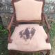 Pair of Louis XV-style walnut armchairs