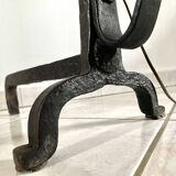 19th century wrought iron floor lamp