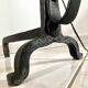 Wrought iron floor lamp landier 19th century