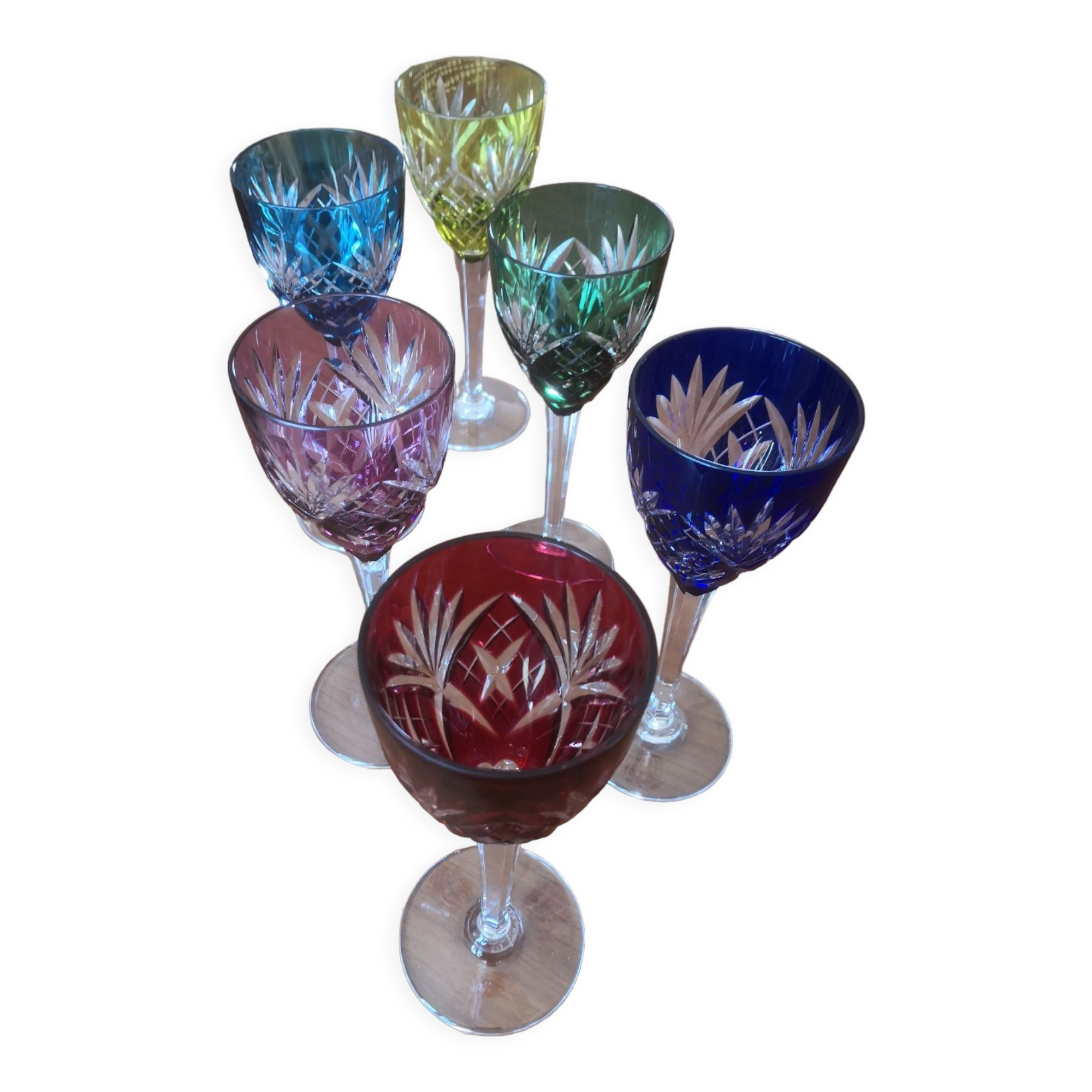 Saint Louis wine glasses, Chantilly model