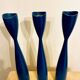 Set of 3 Danish candle holders from the 1950s-60s.