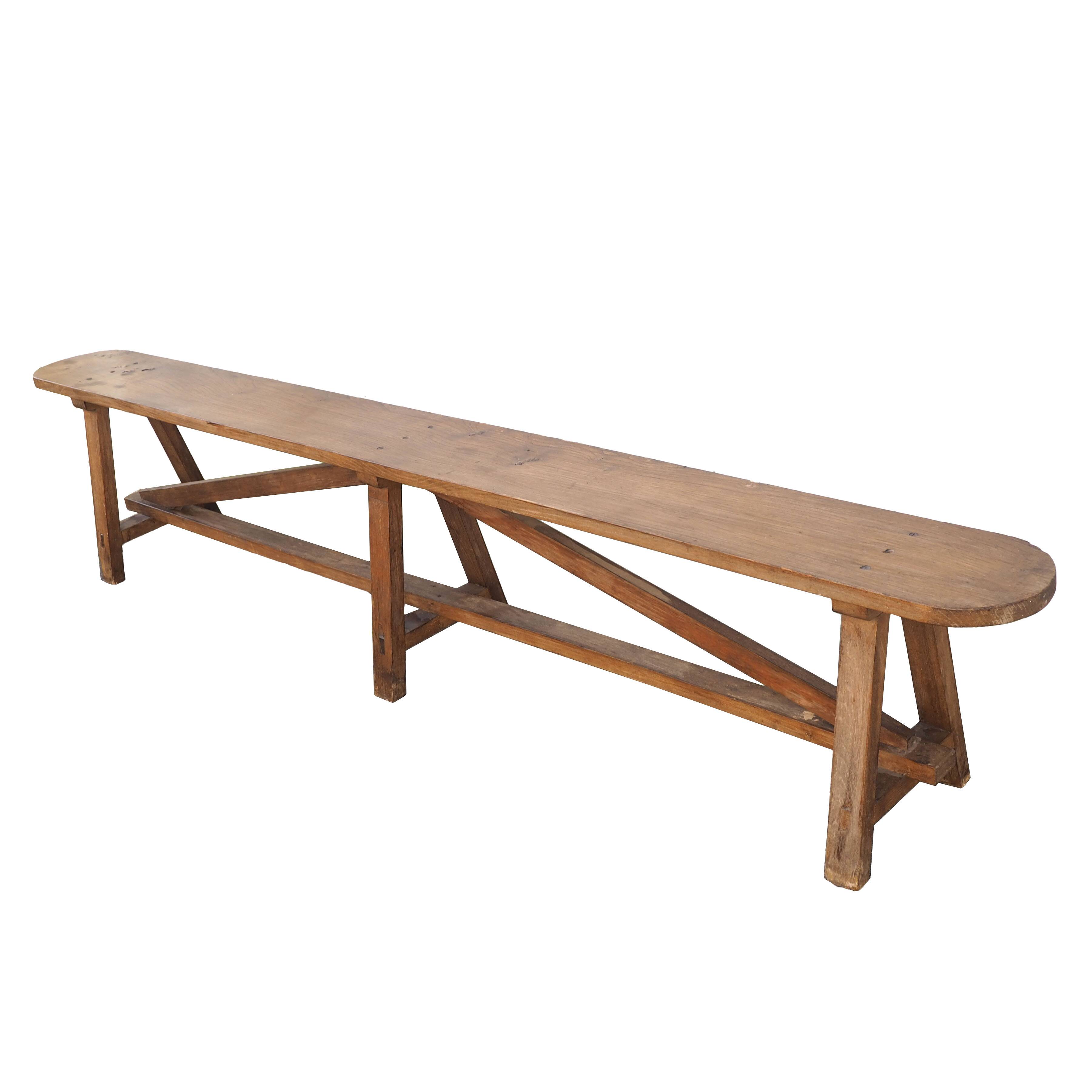 Wooden farm bench 2m43