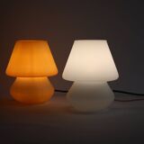 White mushroom lamp