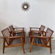 Set of 4 armchairs beech scandinavian