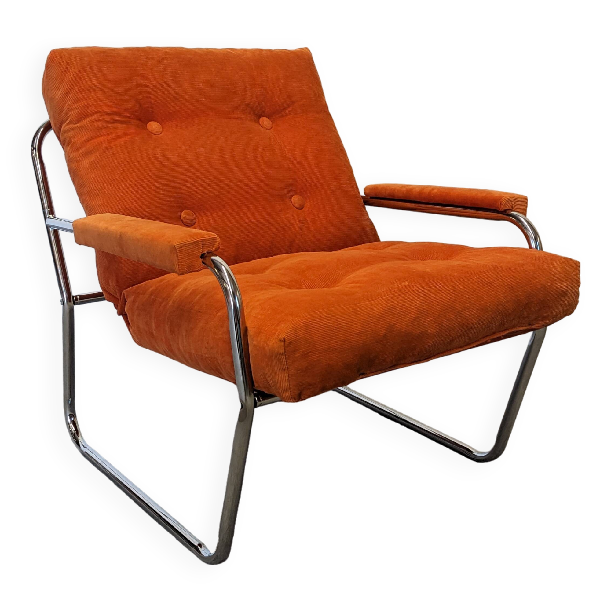 Space age tubular armchair from the 60s/70s
