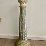 Neo Classic column vintage reconstituted stone 1980s