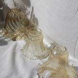 Trio lampshades glass