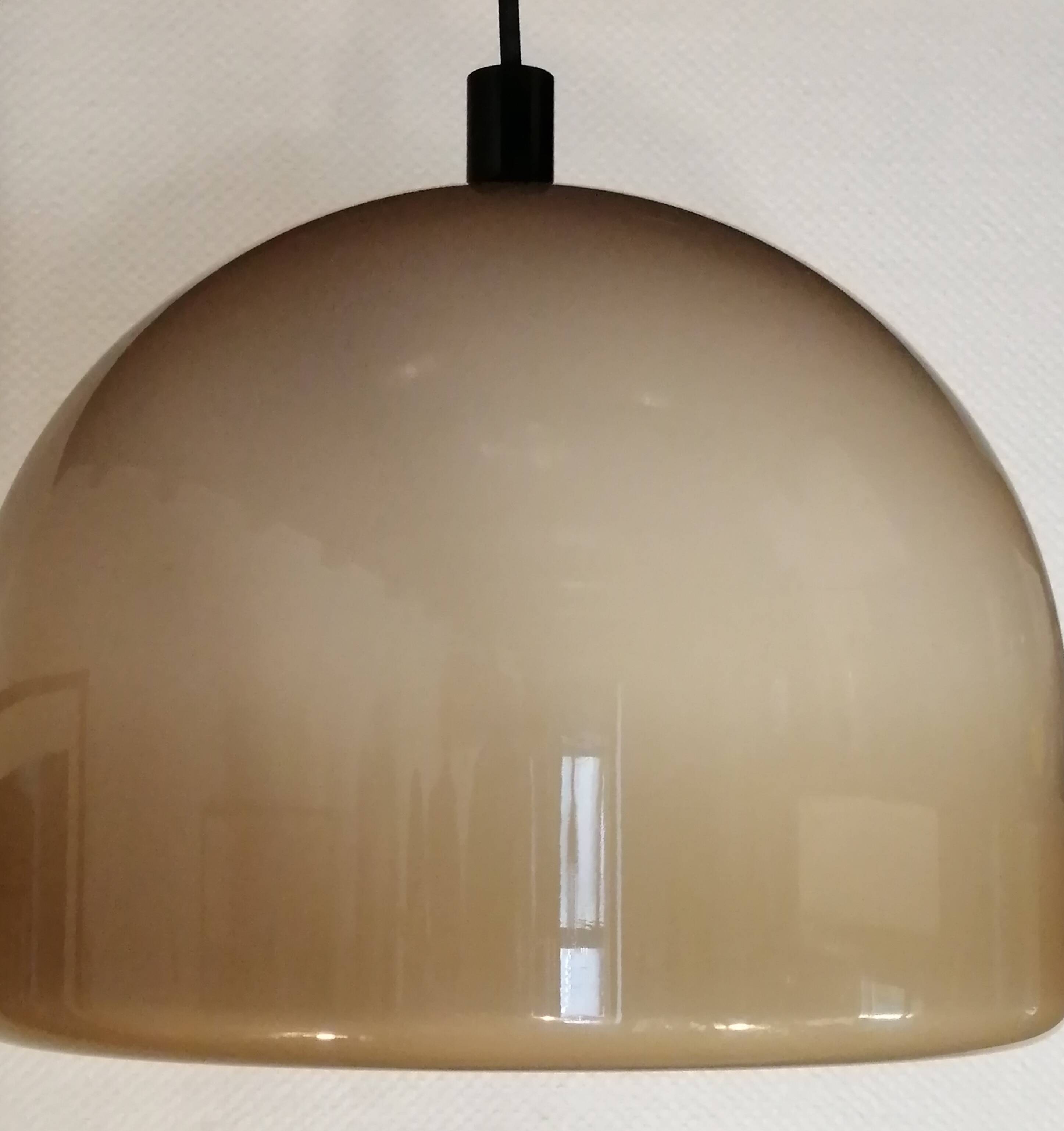 Brown Staff pendant light model 5593 made in Germany vintage 1970