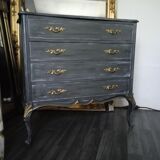 Patinated chest of drawers Louis XV style