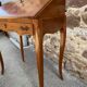 Slope desk scriban Donkey's back in Louis XV style, cherry wood, 1970.