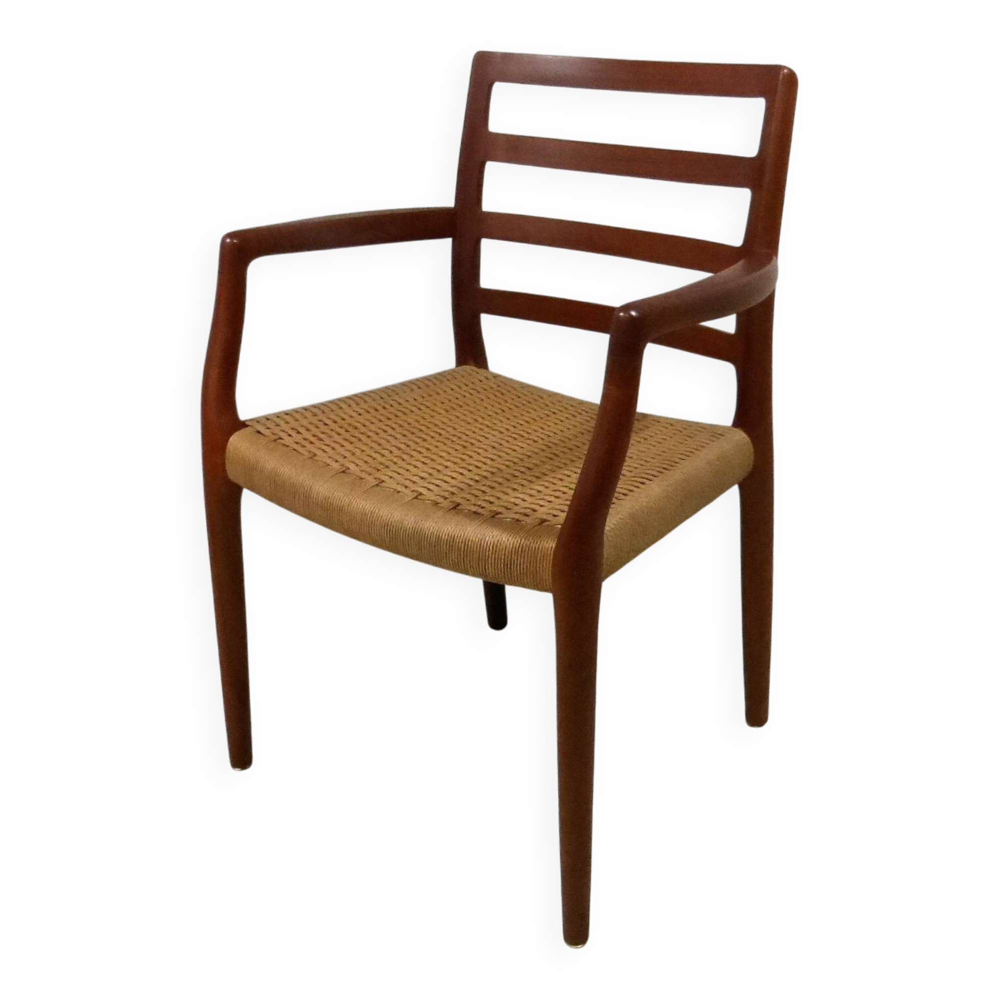 Chaise de bureau en teck modèle 68 de Niels Otto Møller pour J.L. Moller, Danemark