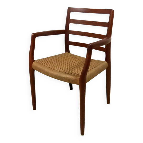 Chaise de bureau en teck modèle 68 de Niels Otto Møller pour J.L. Moller, Danemark