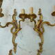 Deux paires d’appliques en bronze