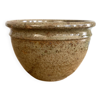 Stoneware salad bowl F. Baudat 1970s