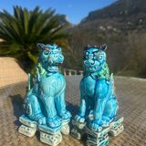 Figurines en céramique Chien Lion