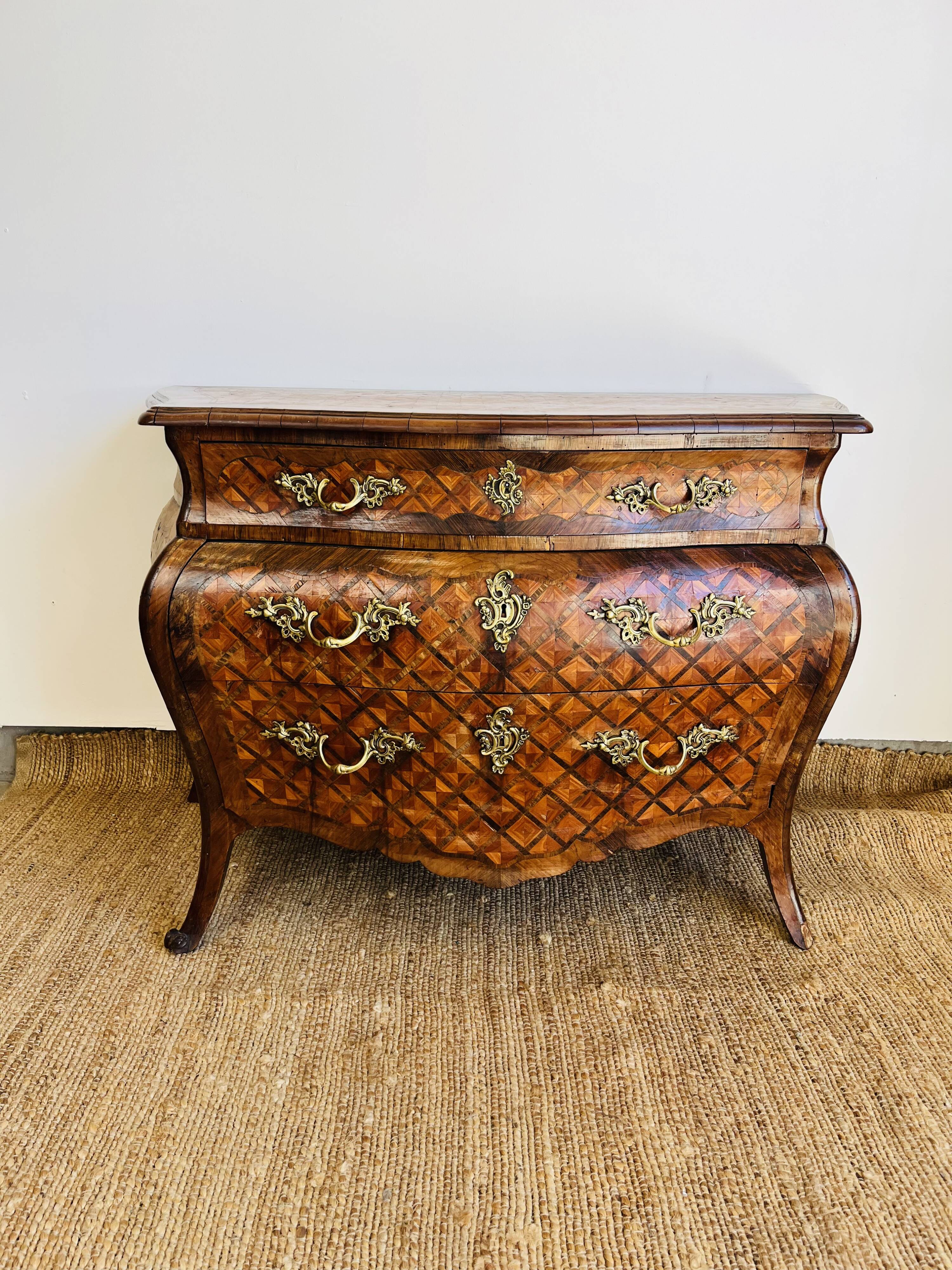 Louis XV style tomb chest of drawers