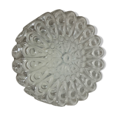Modernist Floral Glass Wall Light Sconce Made by Hillebrand, Germany, 1970s