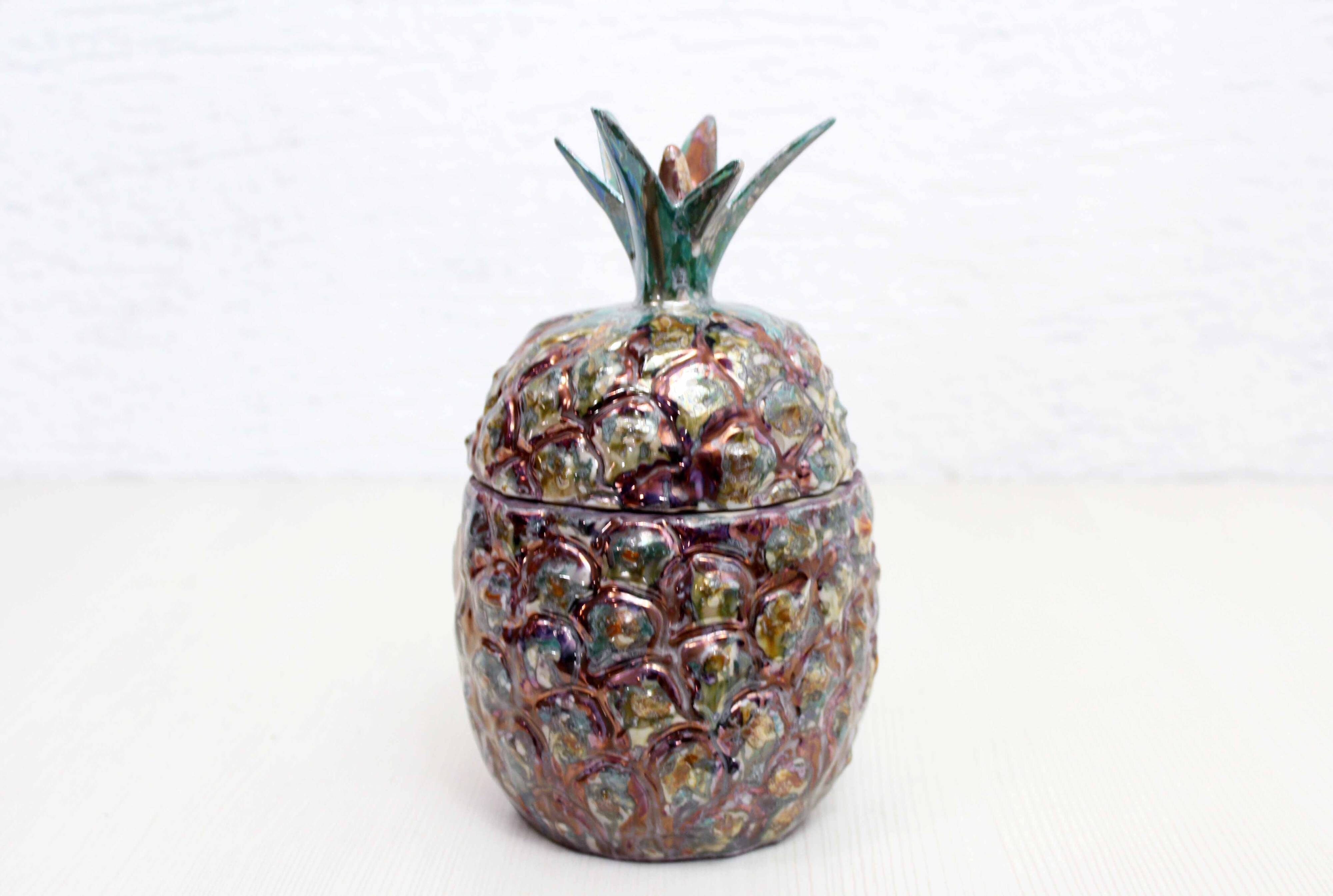 Earthenware Pineapple candy box