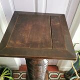 Old solid oak press screw