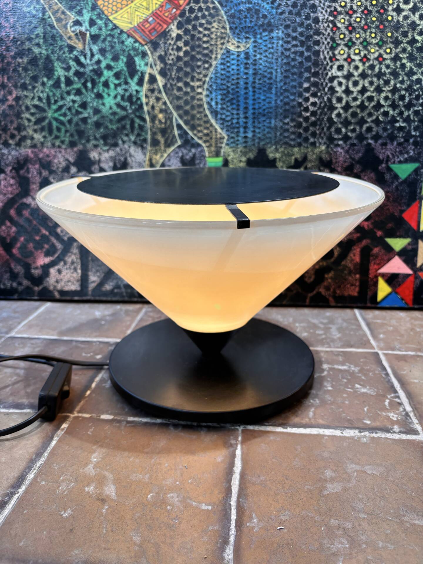 Postmodern table lamp. Optelma / Mangia style.