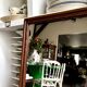 Rectangular mirror in dark wood