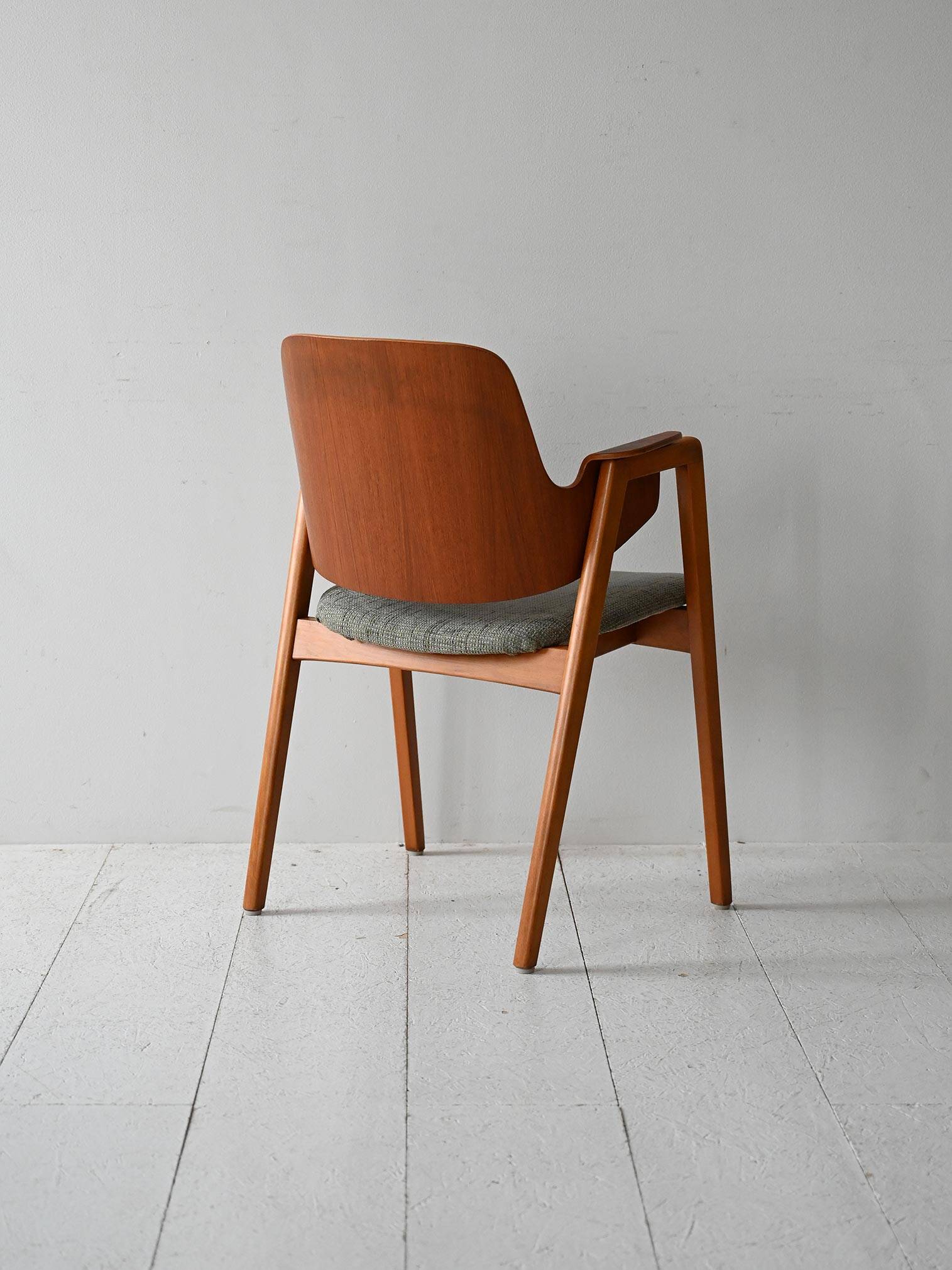 1950s/60s Scandinavian Desk Chair in Wood