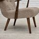 1960s, Danish armchair, furniture wool, beech wood.
