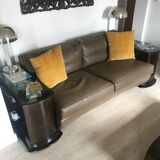 Leather club chair