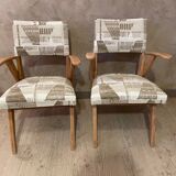 Paire de fauteuils bridge