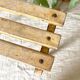 Low stool, wooden and metal plant holder