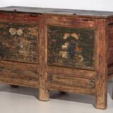 Ancien buffet peint oriental avec dessins originaux (c.1900) #39
