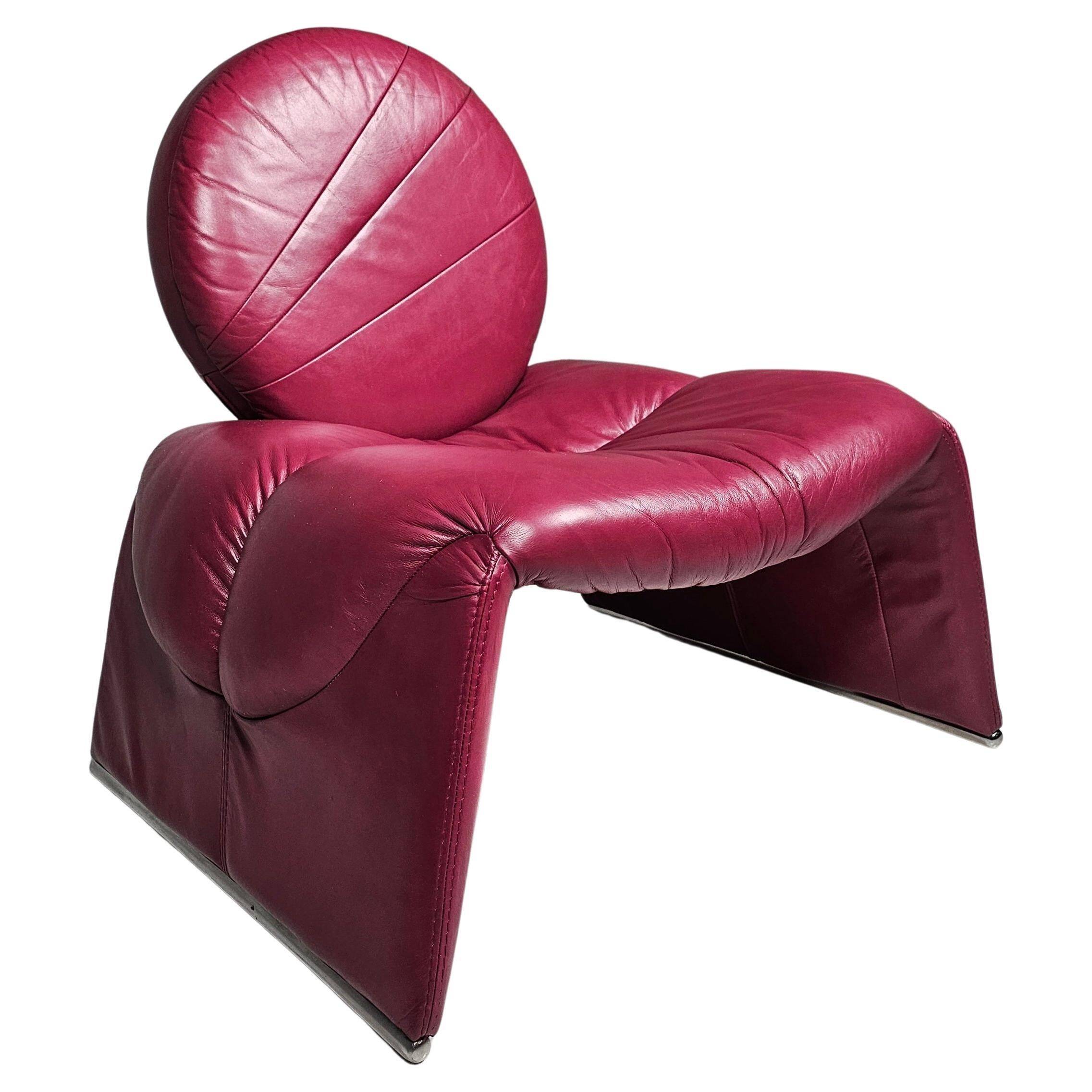 Calypso pink chaise longue by Vittorio Introini for Saporiti, Italy, 1970.