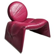 Calypso pink chaise longue by Vittorio Introini for Saporiti, Italy, 1970.