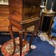 Walnut jewelry cabinet with marquetry decoration, early 19th century, Restoration