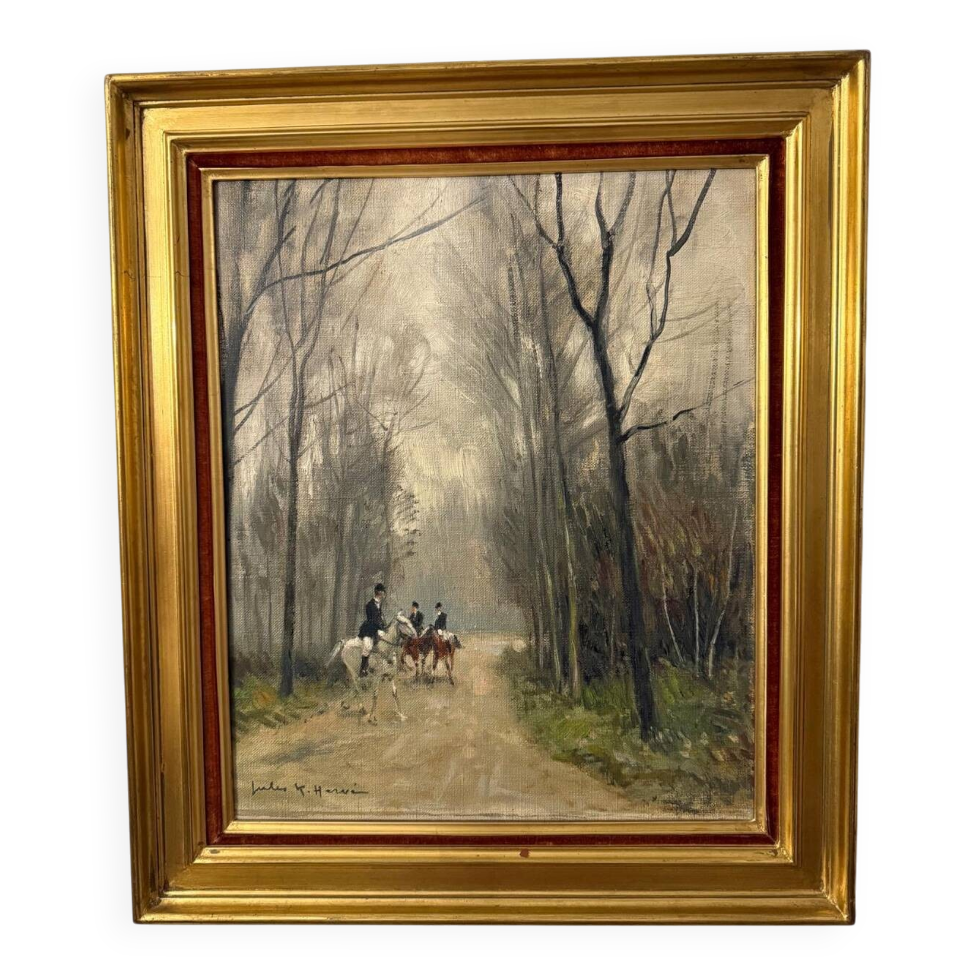 Painting by Jules René Hervé - oil on canvas