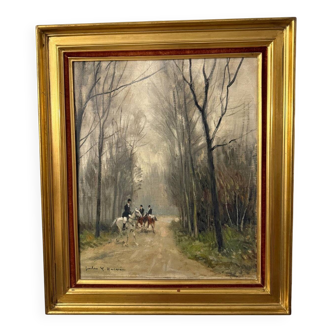 Painting by Jules René Hervé - oil on canvas