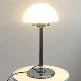 Vintage mushroom lamp 70's metal and opaline