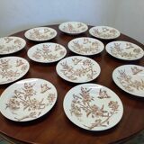 Service de table LONGCHAMP Terre de fer modèle Small bird 43 pièces
